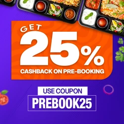 Get 25% Cashback on Pre-Booking with RailRestro Coupon PREBOOK25