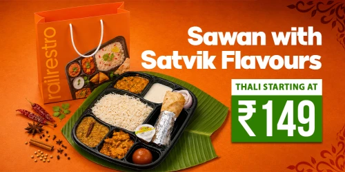 Sawan Thali in Train with RailRestro