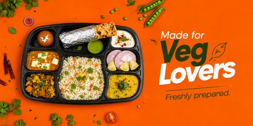 Veg Lovers Thali in Train with RailRestro
