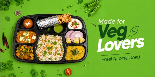 Veg Lovers Thali in Train with RailRestro