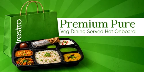Premium Pure Veg Dining with RailRestro